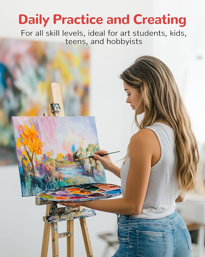Canvas Boards for Painting 72 Pack 11x14 Inch Canvas Panels, 100% Cotton White - Image 5