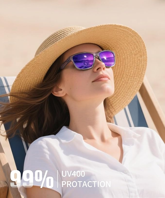 Polarized Running Sunglasses for Women Mens Sun Glasses for Cycling Fishing Driving Golf UV Protection
