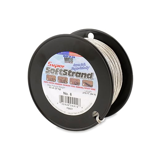 Super Softstrand, Vinyl-Coated Stranded Stainless Steel Picture Wrapping Wire by WCS