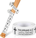 Pushglossy Christian Baseball Bat Grip Tapes 1.5mm Faith Cross Bat Grip Tape, Precut Full Adhesive Baseball Wrist Tape Scripture Design Non-Slip Religious Baseballs Grips Tapes