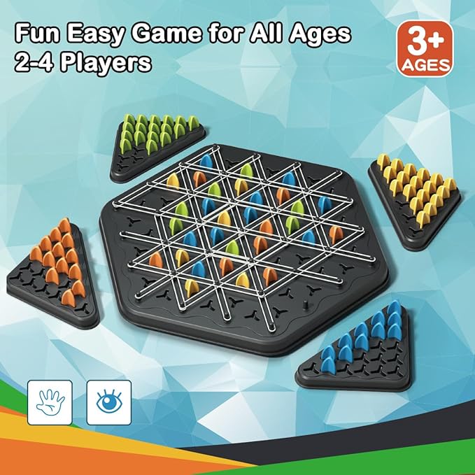 Chain Triangle Chess Game, Geometric Chess Game, Board Games - Image 2
