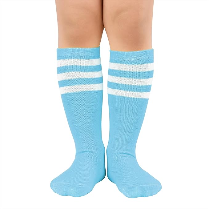 American Trends Kids Toddler Soccer Socks Youth Baseball Softball Football Socks Knee High Accessories for Girls