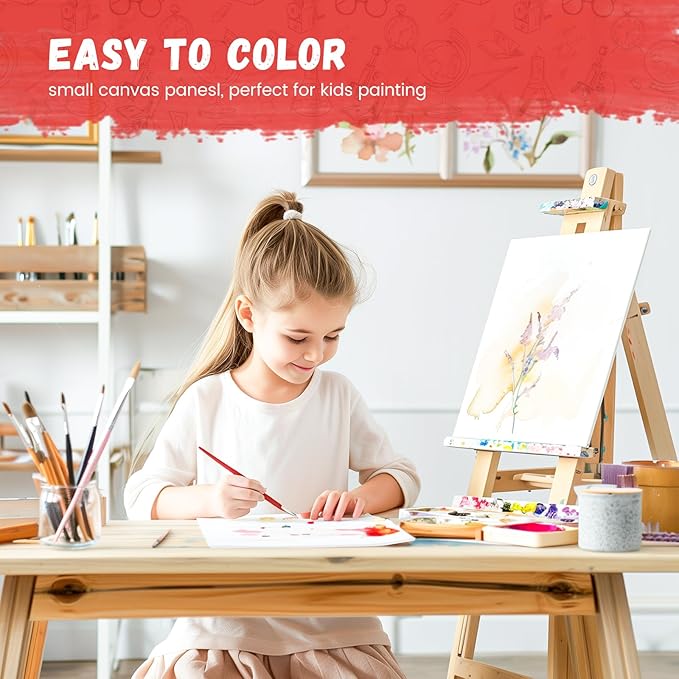 Simetufy 36 Pack 5 x 7 Inch Canvas Boards Small Painting Canvas - Image 5