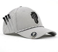 NJF Golf Hat Men - Breathable Mens Golf Hats, Adjustable Rope Hook and Loop Style Cap, Convenient Cap with Tee Holder