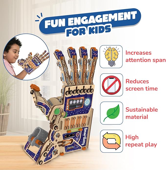 Smartivity DIY Robotic Mechanical Hand STEM Toy - Image 2