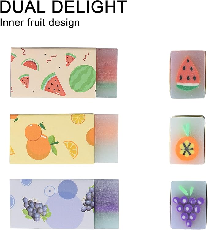 HILAZA 18Pcs Cute Fruit Erasers - Image 2