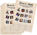 QUPT 80th Birthday Party Games, Born in 1945 Games, Birthday Party Supplies by QUPT