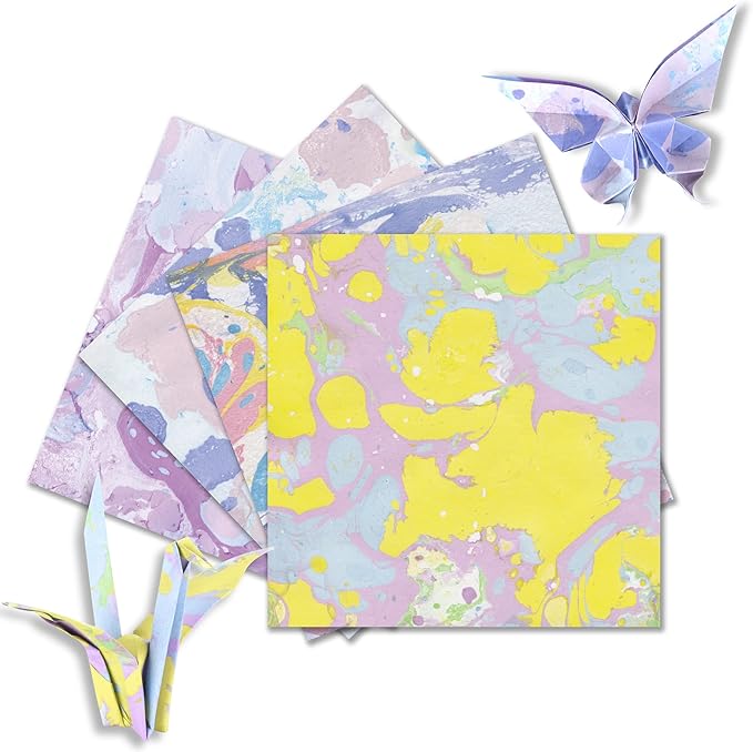 Origami Paper Kit 50 Sheets 6 Inch Square Double Sided Color 10 Vivid Japanese - Image 4