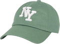 NY 3D Embroidered Cotton Dad Hat – New York Baseball Cap, Adjustable Metal Buckle Strap, Unstructured Low-Profile Style