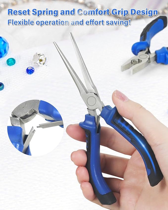 Toolour Jewelry Pliers Set Jeweler Making Tools Kit - Image 4