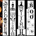 Halloween Stencils for Porch Sign Large Skeleton Boo Stencils Witch Ghost by zosylley