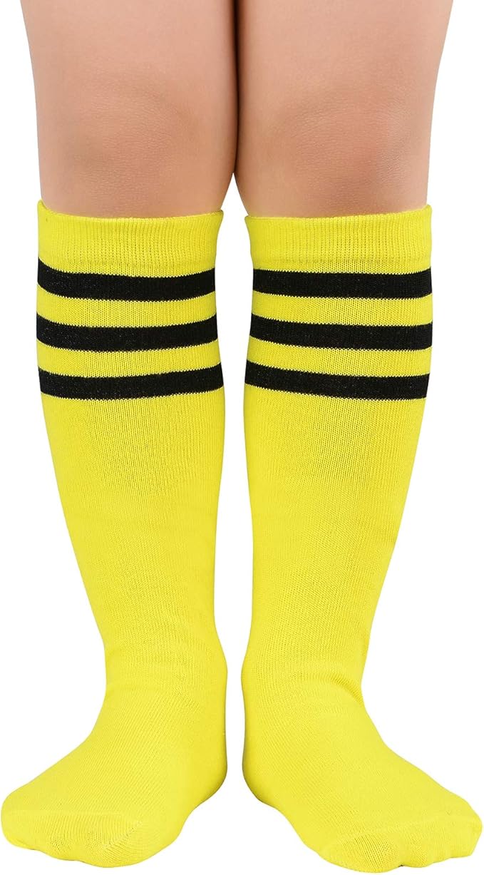 American Trends Kids Toddler Soccer Socks Youth Baseball Softball Football Socks Knee High Accessories for Girls
