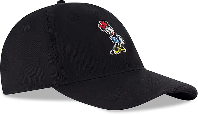 Disney Women's Baseball Cap, Minnie Mouse Adjustable Hat for Adult