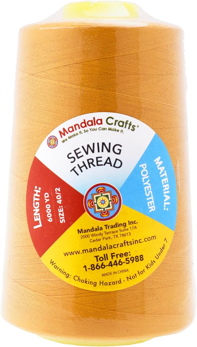 Mandala Crafts 4 Pack of Serger Threads Cones Spools - Image 3