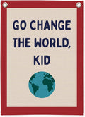 Classroom Decor, Motivational Wall Decor, Go Change the World Kid Linen Canvas by Unknown