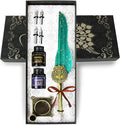 Feather Pen and Ink Set, quill pen ink set, Antique Calligraphy Pen by TIANREN