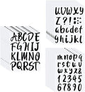 Outus 576 Pieces 8 Sheets Letters Stickers Self Adhesive Vinyl Letter Alphabet by Outus
