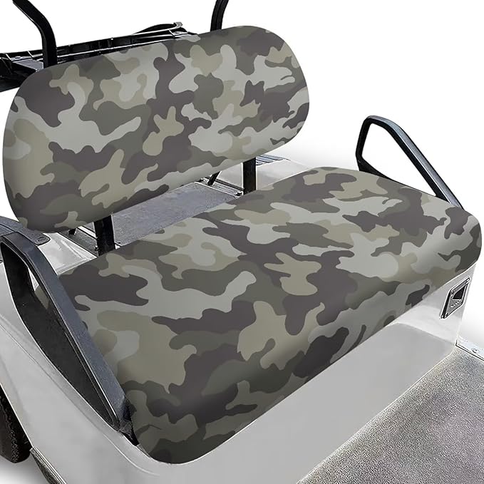 Bulopur Green Camouflage Club Car Seat Covereat Cover Breathable Portable Golf Cart Seat Covers Ezgo Txt RXV/Club Car DS Precedent 2 Person Seats Golf Carts