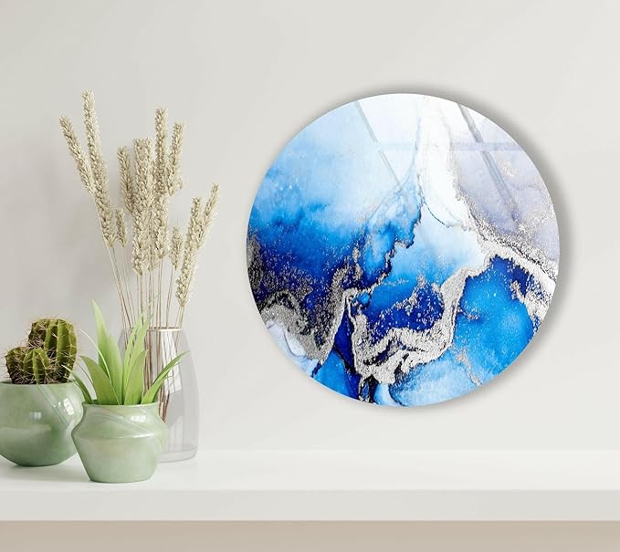 My Photostation.com 24'' Diameter Blue Marble Round by MyPhotostation