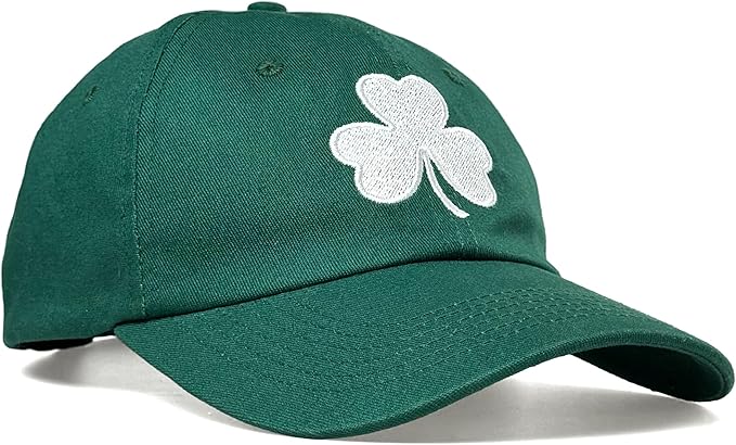 St Patricks Day hat Green Baseball Cap Shamrock Embroidered for man Women Funny