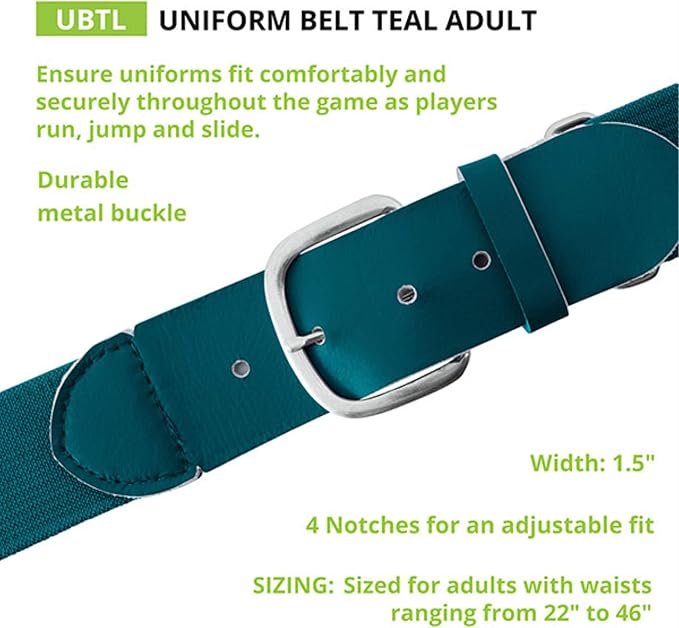 Champion Sports Baseball & Softball Belt – Stretch Fit Uniform Belt for Youth & Adult Players, Multiple Colors