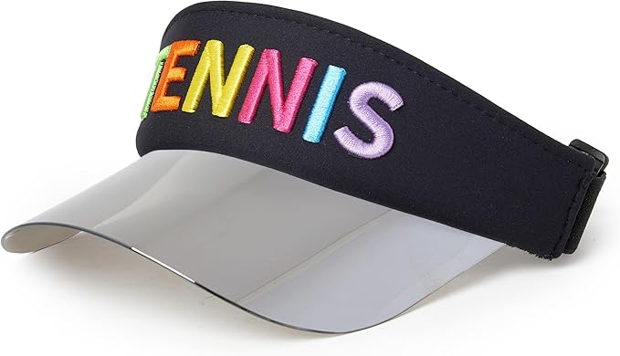 Funky Junque Women's UV 50 Adjustable Sun Visor - Golf Tennis Pickleball - Sports Themes Solid Colors Easter Pastels