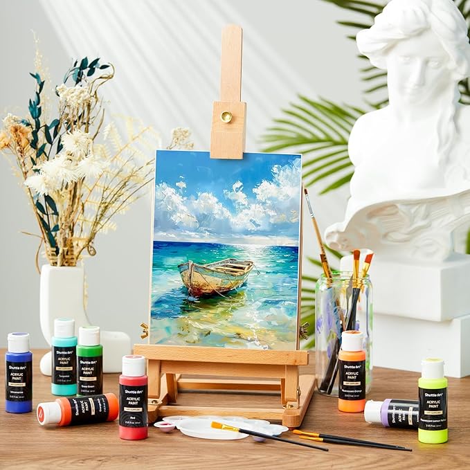 Shuttle Art Acrylic Paint, 42 Colors Acrylic Paint Set - Image 5