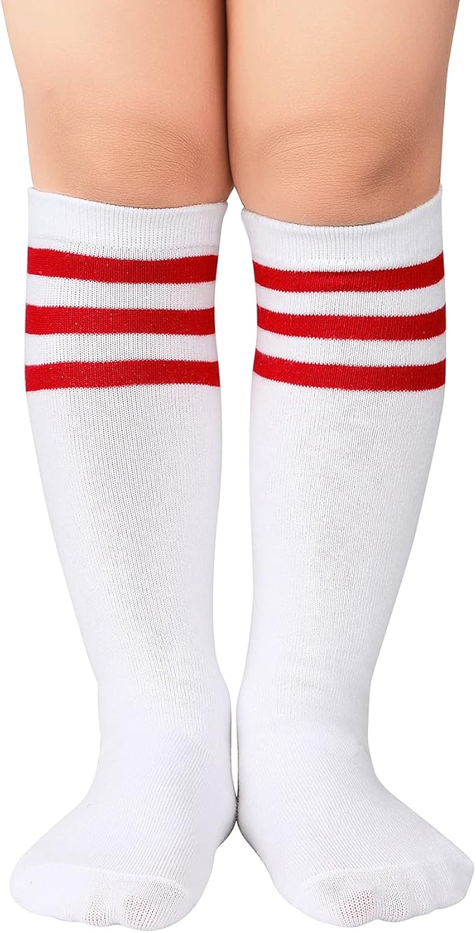 American Trends Kids Toddler Soccer Socks Youth Baseball Softball Football Socks Knee High Accessories for Girls