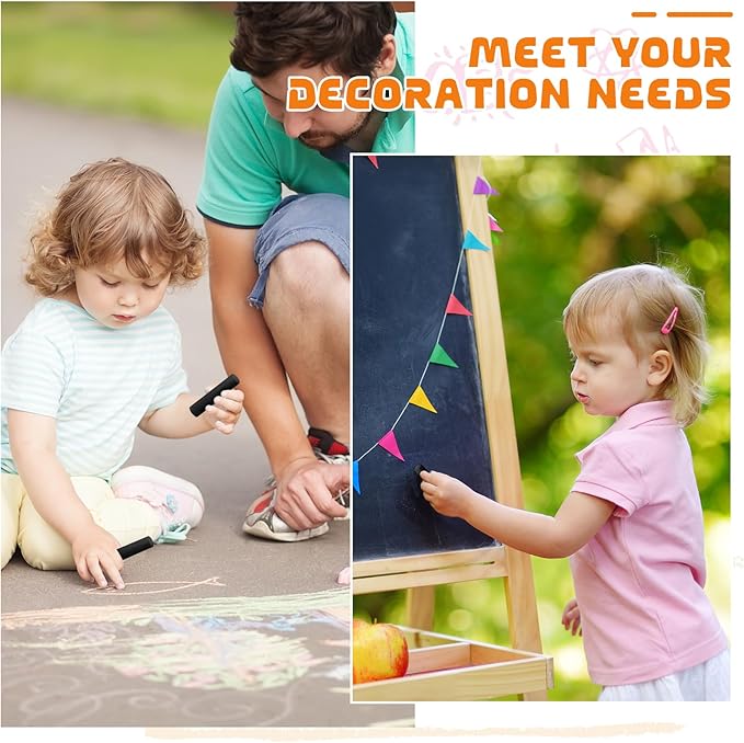 25 Pcs Sidewalk Chalks for Kids Non Toxic Jumbo Chalk for Party Gift Outdoor - Image 5