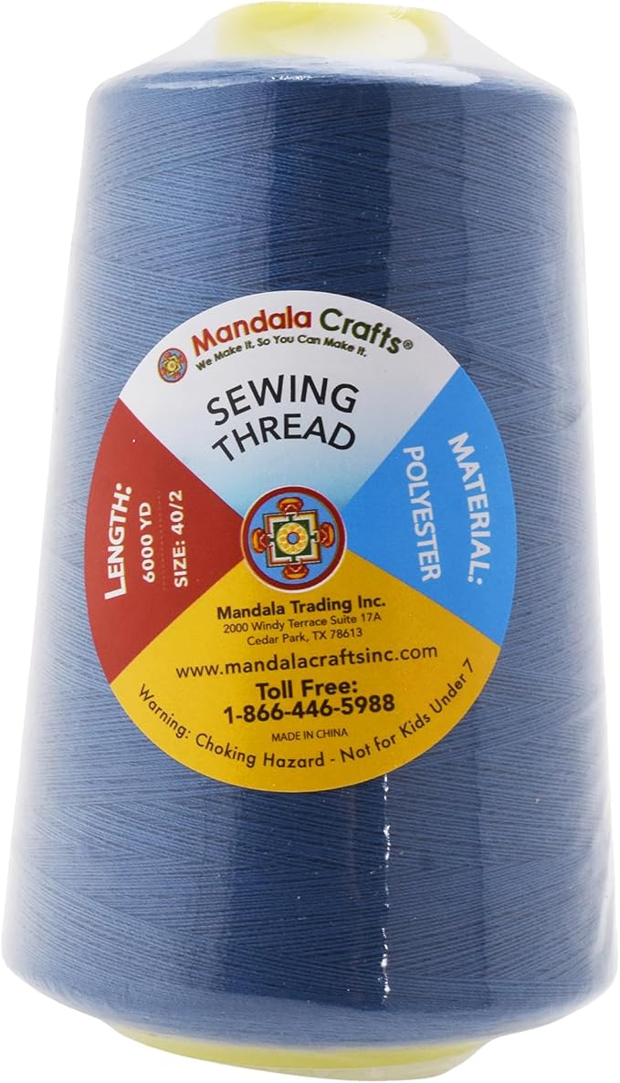 Mandala Crafts 4 Pack of Serger Threads Cones Spools - Image 3