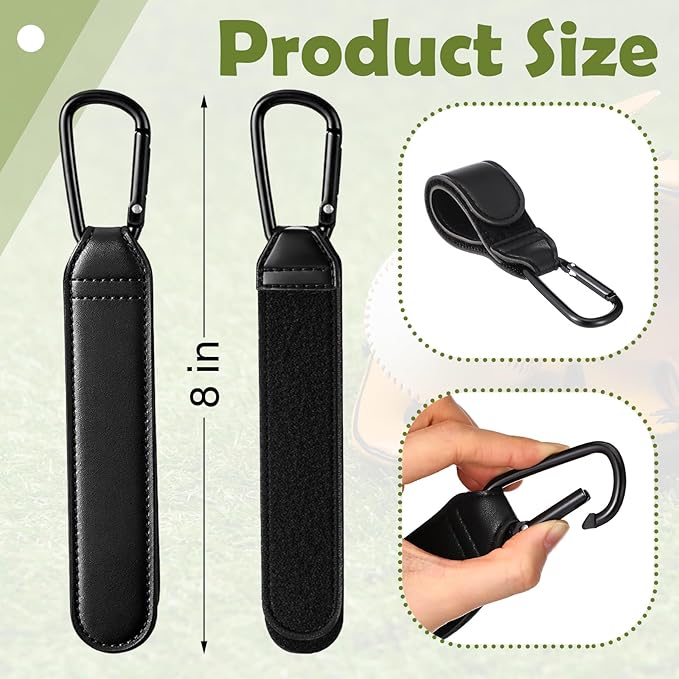 Therwen Adjustable Baseball Glove Clip for Hanging Bags Training Sports Gear Glove Holder Protection Accessory Strap Bag Attachment with Hanging Loops Travel Accessories for Drying