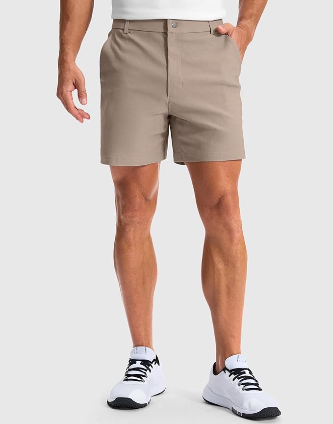 G Gradual Men's Golf Dress Shorts 5"/ 7"/ 9" Stretch Casual Work Flat Front Shorts for Men with 3 Pockets Quick Dry