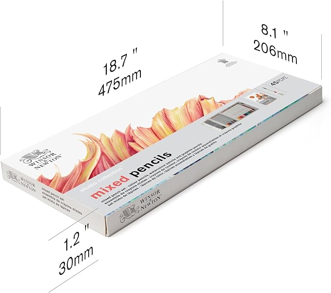 Winsor & Newton Studio Collection Artist Pencils, Mixed Pencil Box Set - Image 3