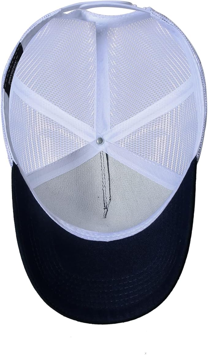 American Flag Trucker Hat - Snapback Hat, Baseball Cap for Men Women - Breathable Mesh Side, Adjustable Fit - for Casual Wear