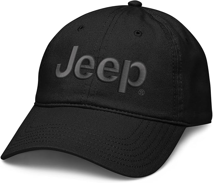 Jeep Cap Adjustable Puff Embroidered Baseball Hat