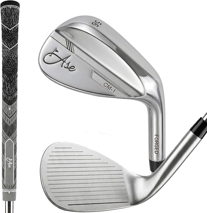 Premium CM-1 Golf Wedge Set or Individual Golf Wedges - Full Face Grooves + Milled Face Wedges, Singles or Set for Men Lob, Gap, Sand Wedged 50/52/54/56/58/60 Degree Clubs