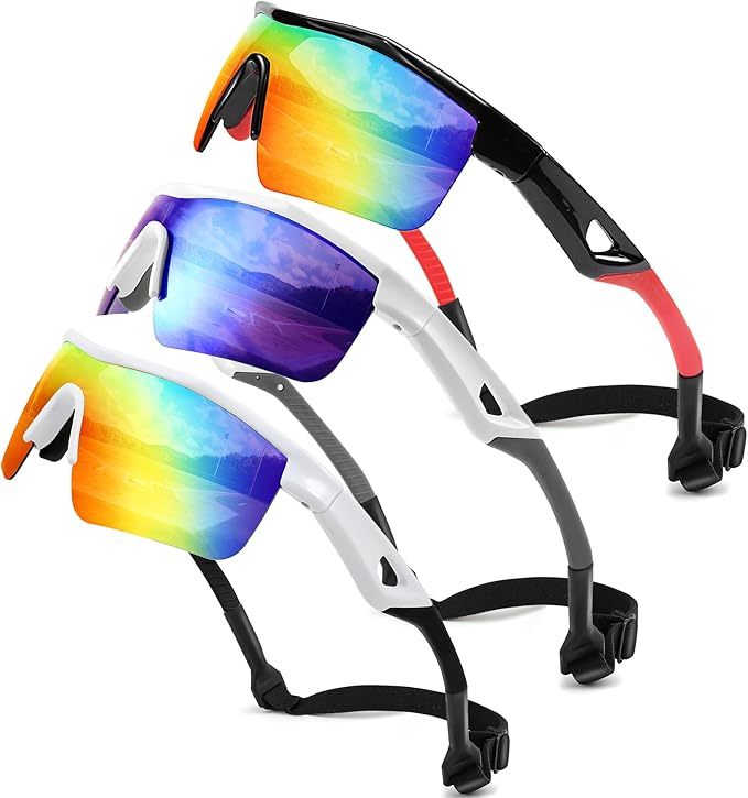 FEISEDY Kids Teens Baseball Polarized Sunglasses Sports TR90 Frame Boys Girls Cycling B2454