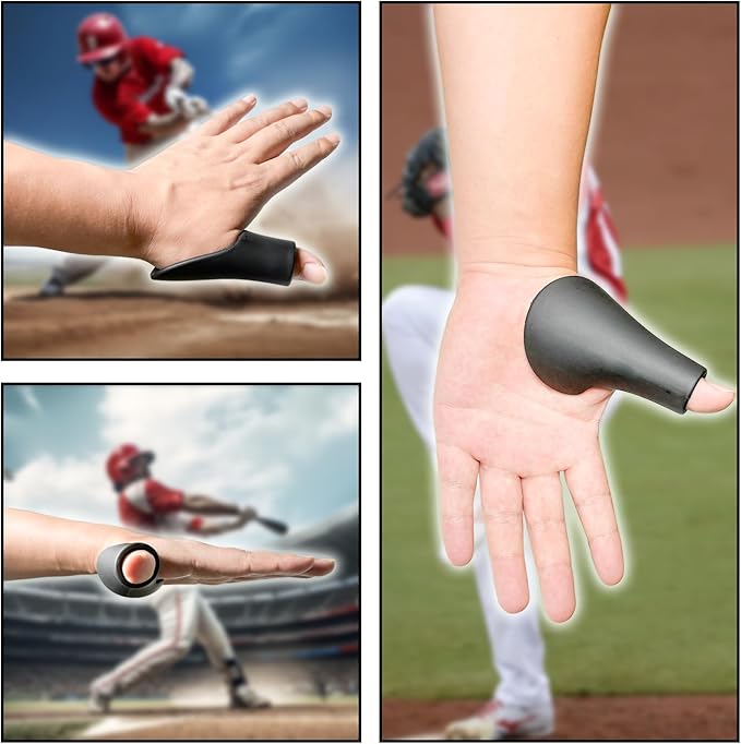 Catcher's Thumb Shield Baseball Thumb Guard for Baseball & Softball Catchers Thumb Protector for Baseball Catcher Gear Training Aid Catcher Accessories Reduce Sting