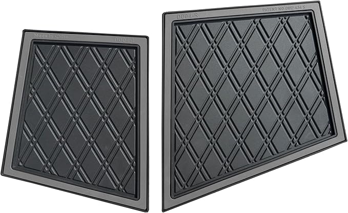 Xtreme MATS Compatible with Yamaha Drive2 Double Diamond Rubber Dash Liner Mat for Golf Cart Cubbys and Dashes - Fits YAM DR2 only - Golf Cart Accessory (Grey Trim, Yamaha Drive2)