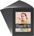Egofine 11x14 Black Picture Mats Pack of 14, Frame Mattes by Egofine