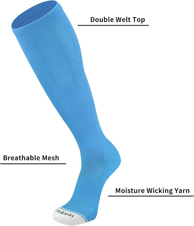 Youth Performance Baseball & Softball Socks (3 Pairs) over the Calf