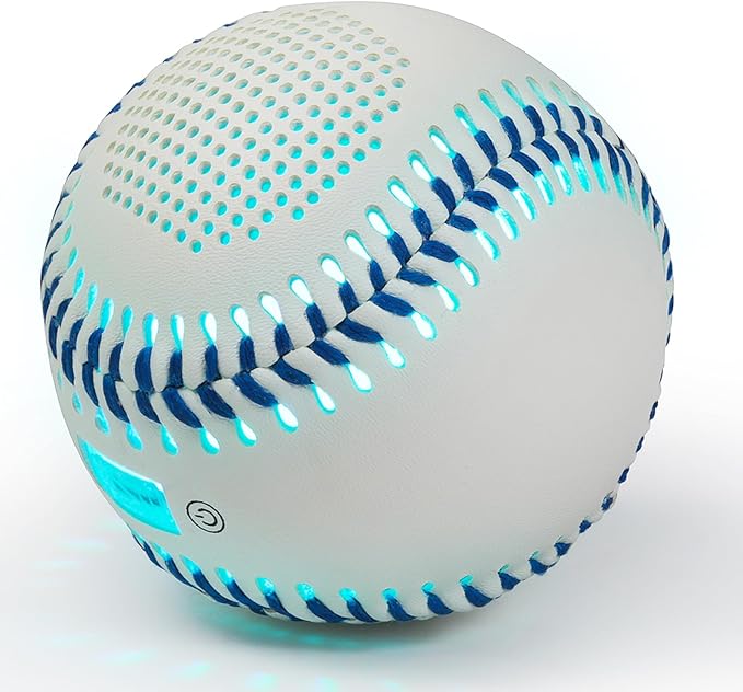 Glow Baseball Bluetooth Speaker，Portable Sports Gift for Fans, Waterproof Outdoor Speaker with Party Lights.