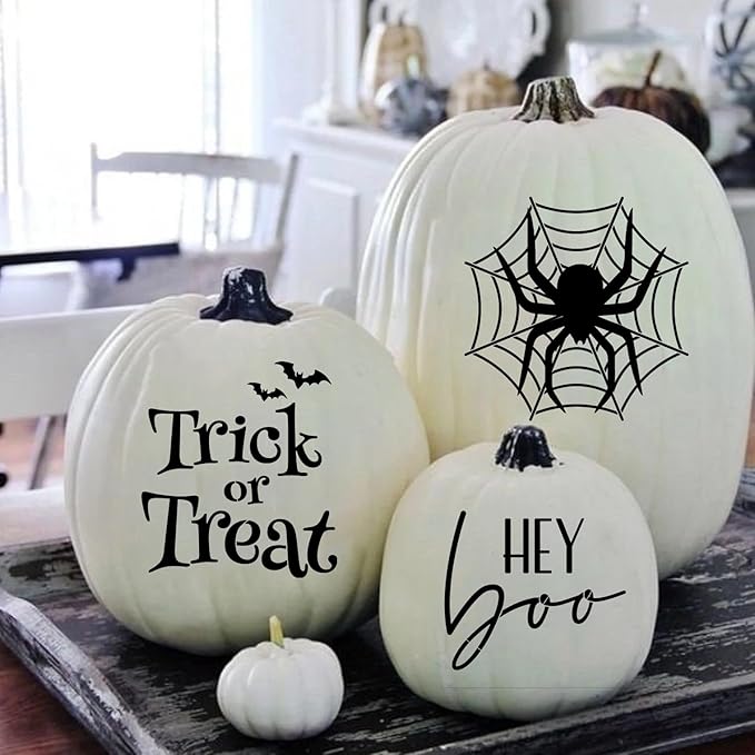 Halloween Stencils for Door Mats 8” Ghost Face Stencil Boo Trick or Treat - Image 3