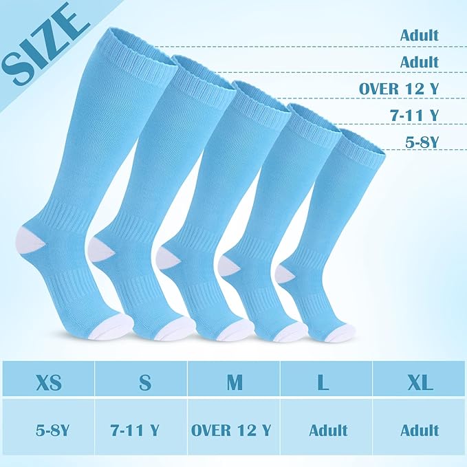 Haysandy 2 Pairs Baseball Softball Socks Athletic Soccer Football Sports Socks Over the Calf for Adult Men Women