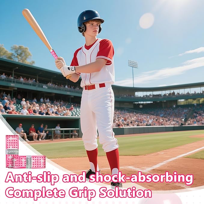 Eyourlife 2/4 Pack Baseball Bat Grip Bat Wraps for Baseball Lifestyle Softball Gifts Pro Feel Non-Slip Elite Batting Grip Tape for Bats Players