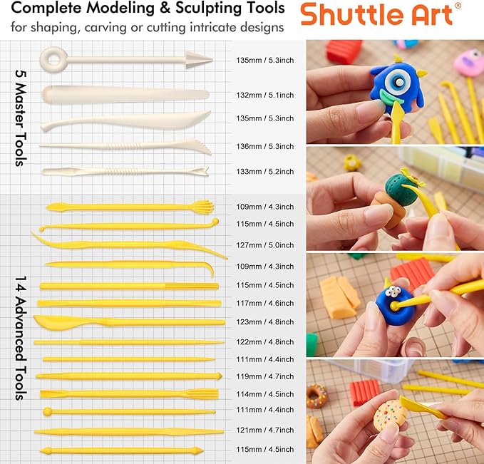 Shuttle Art 82 Colors Polymer Clay Kit - Image 3
