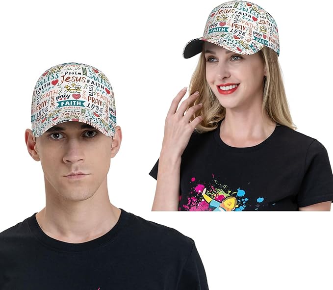 Jesus Baseball Cap Christian Trucker Hat Easter Hats Religion Snapback Cap Adjustable for Women Men
