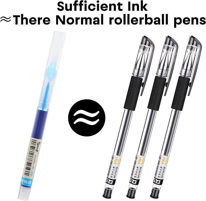 RIANCY Liquid Ink Rollerball Gel Pens, 0.5mm Extra Fine Point Tip, 24ct - Image 8