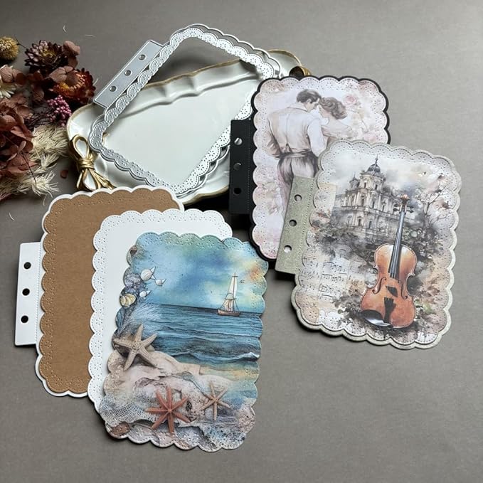 Rectangular Loose-Leaf Lace Die Cuts - Image 2