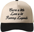 MIRMARU Two-Tone Vintage Canvas Trucker Hats for Men & Women, Adjustable Size Baseball Caps with Trendy Embroidered Design